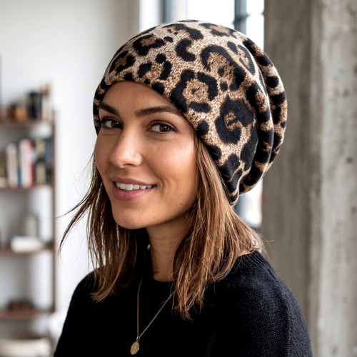 Lässige slouch beanie - lässige, mütze