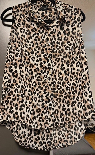 Damen bluse basic leopard - h&m,