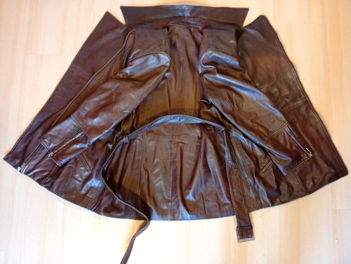 Damenmantel echtleder jacke - echtleder,