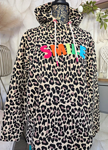 Damen hoodie leopardenmuster - damen,