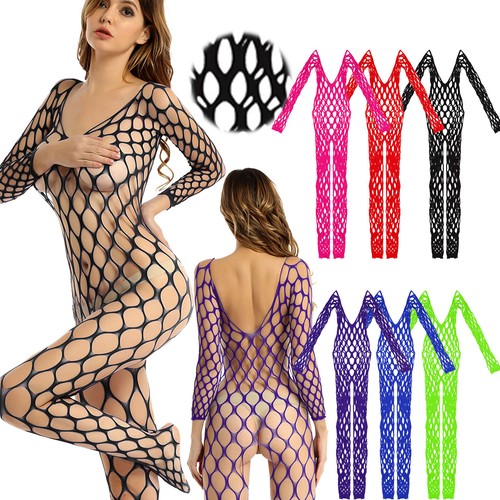 Damen fishnet see through - de,