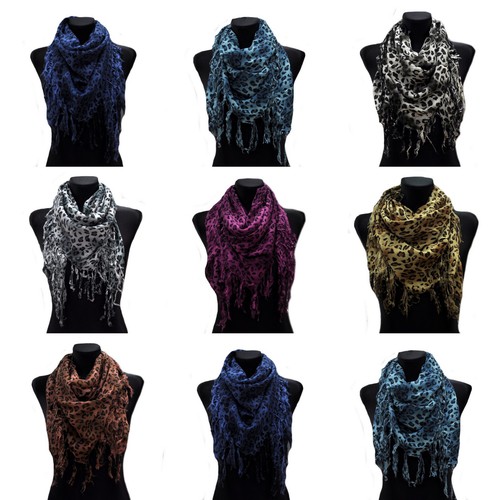 Leopard vierecktuch schal - leopard,