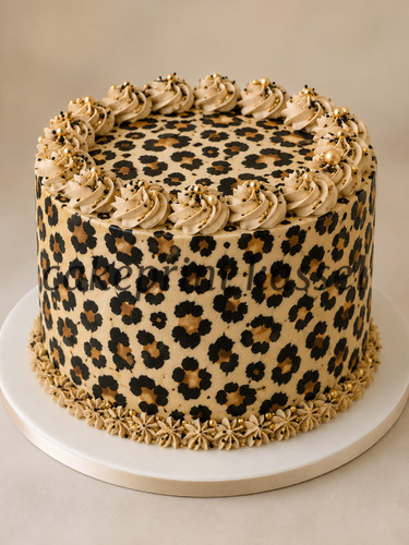 Tortenband leopard tortenbild - ,