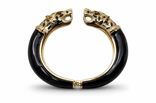 Armreif klapp armband - armreif, schwarz