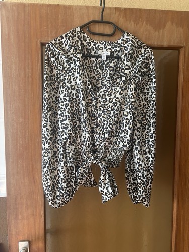 Leoparden bluse zum schlaufen - bluse,