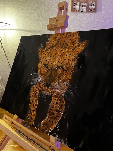 Leoparden gemälde - leoparden,